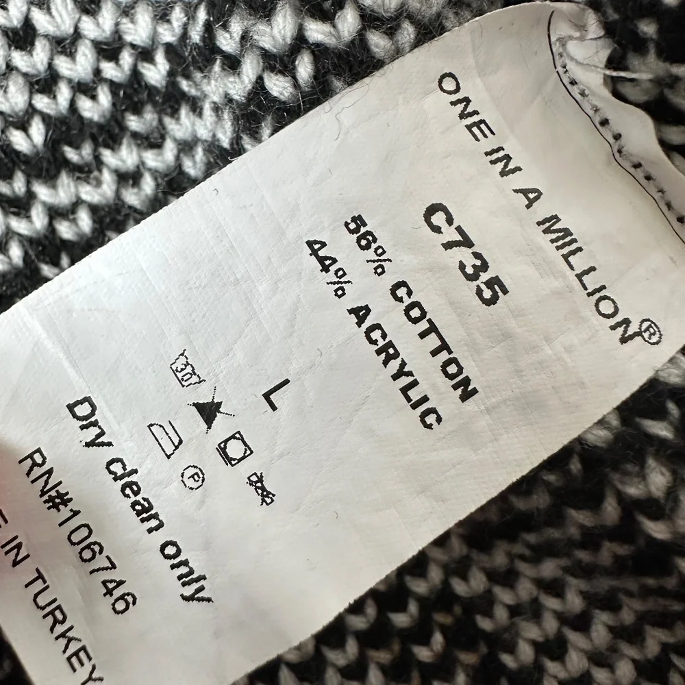 One In A Million Men’s Zip Ftont Sweater - Picture 4 of 7